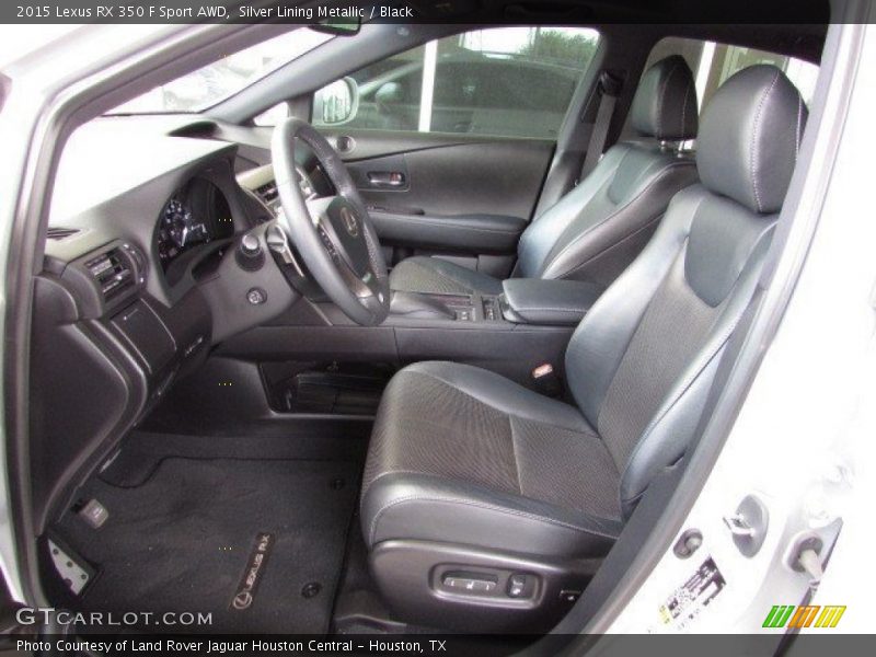 Silver Lining Metallic / Black 2015 Lexus RX 350 F Sport AWD