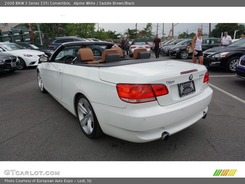 Alpine White / Saddle Brown/Black 2008 BMW 3 Series 335i Convertible
