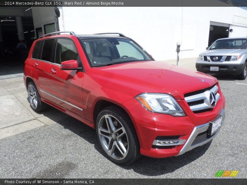 Mars Red / Almond Beige/Mocha 2014 Mercedes-Benz GLK 350