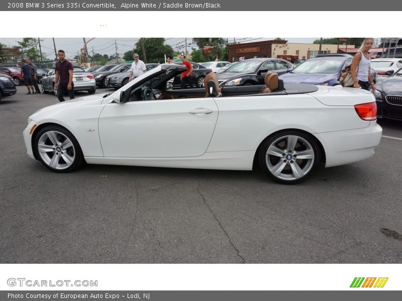Alpine White / Saddle Brown/Black 2008 BMW 3 Series 335i Convertible