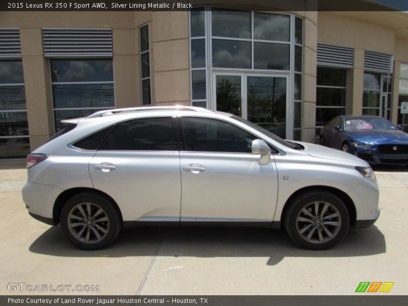 Silver Lining Metallic / Black 2015 Lexus RX 350 F Sport AWD