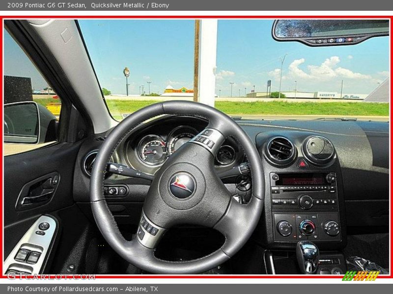 Quicksilver Metallic / Ebony 2009 Pontiac G6 GT Sedan