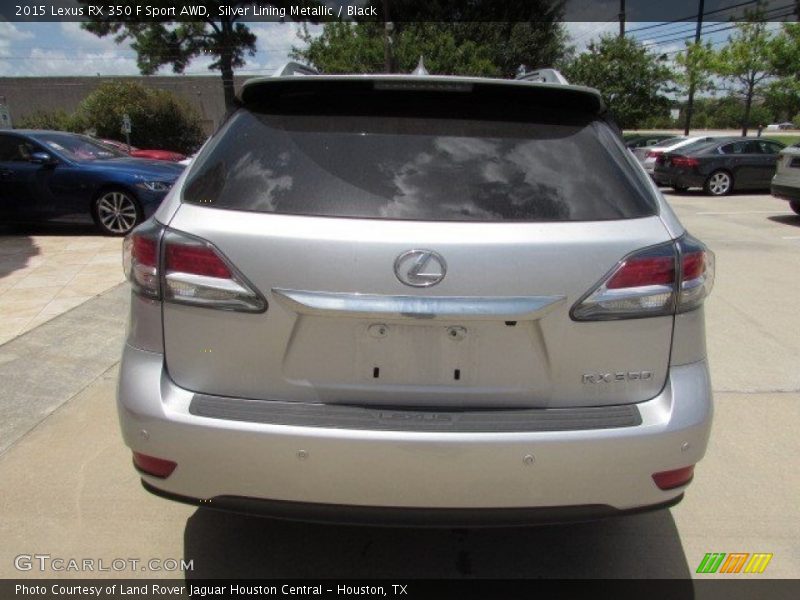Silver Lining Metallic / Black 2015 Lexus RX 350 F Sport AWD
