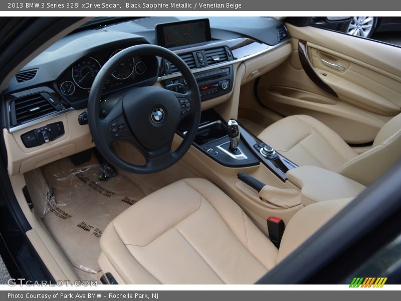 Black Sapphire Metallic / Venetian Beige 2013 BMW 3 Series 328i xDrive Sedan