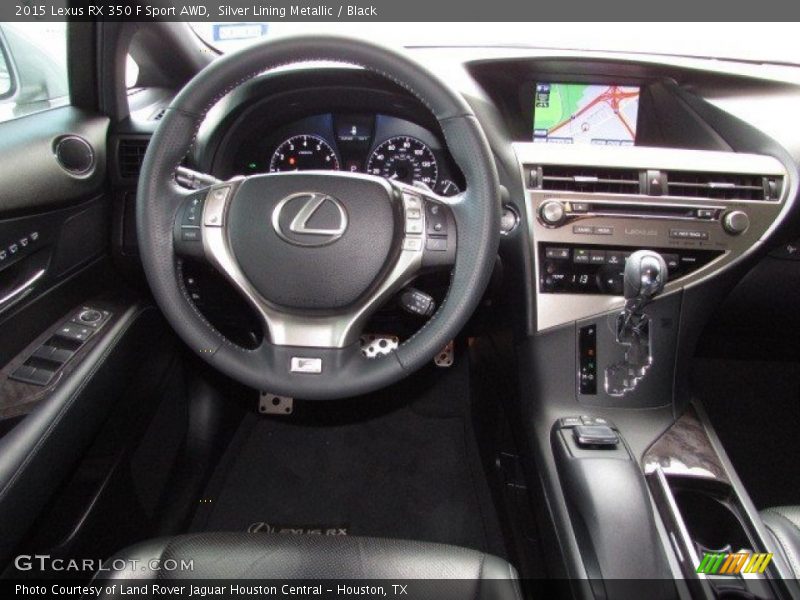 Silver Lining Metallic / Black 2015 Lexus RX 350 F Sport AWD