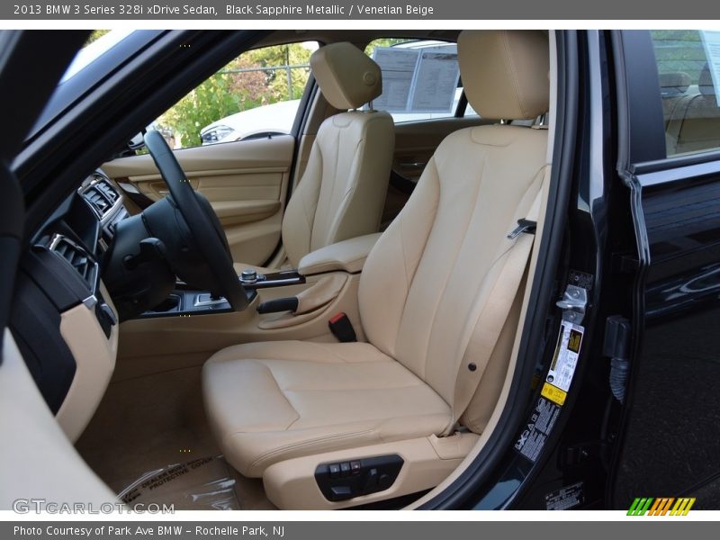 Black Sapphire Metallic / Venetian Beige 2013 BMW 3 Series 328i xDrive Sedan
