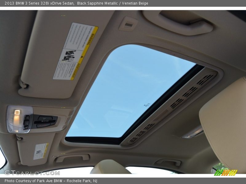 Black Sapphire Metallic / Venetian Beige 2013 BMW 3 Series 328i xDrive Sedan