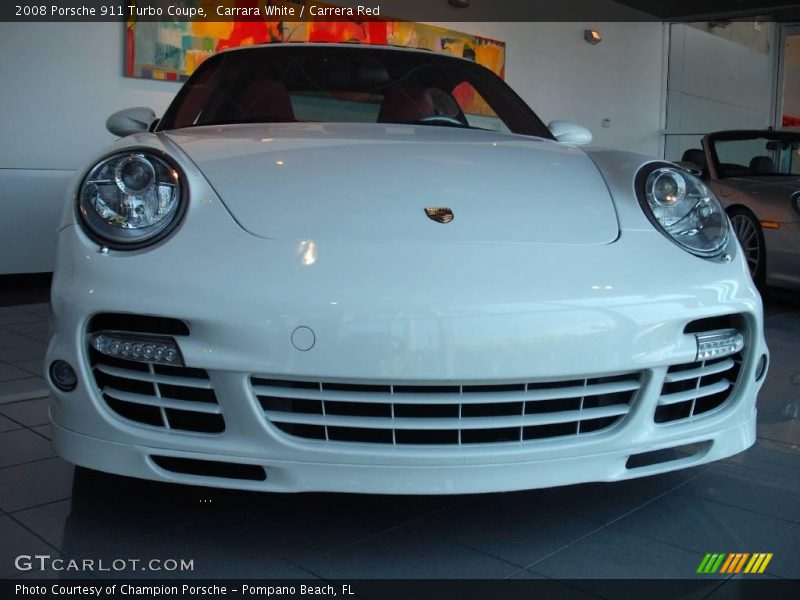 Carrara White / Carrera Red 2008 Porsche 911 Turbo Coupe