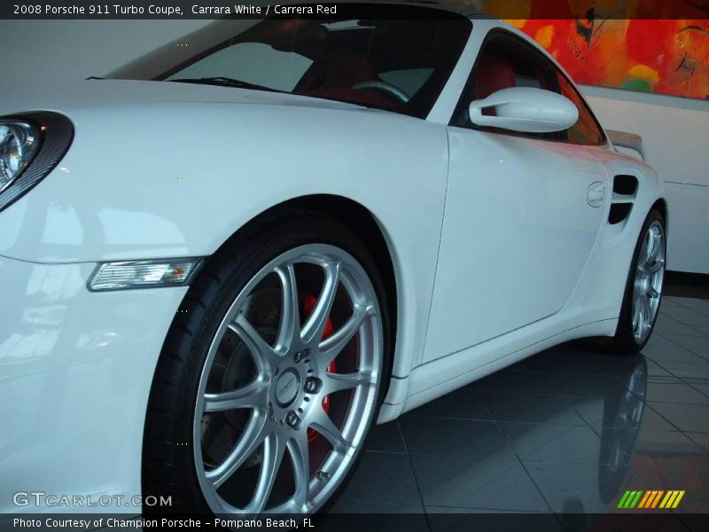 Carrara White / Carrera Red 2008 Porsche 911 Turbo Coupe