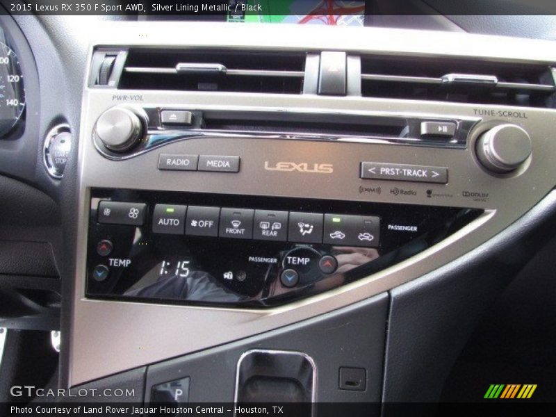 Silver Lining Metallic / Black 2015 Lexus RX 350 F Sport AWD
