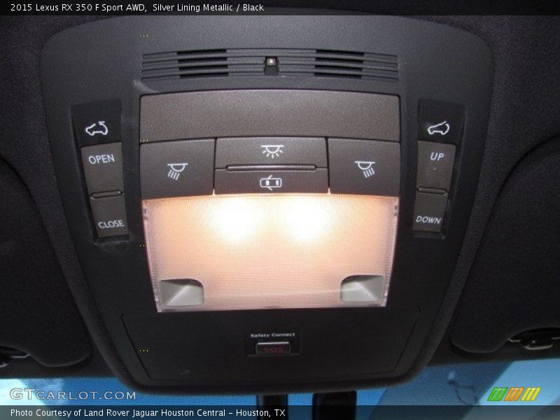 Silver Lining Metallic / Black 2015 Lexus RX 350 F Sport AWD