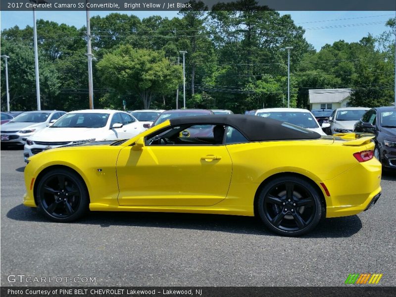 Bright Yellow / Jet Black 2017 Chevrolet Camaro SS Convertible