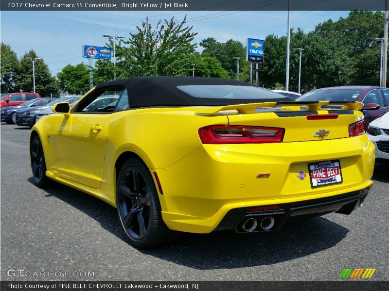 Bright Yellow / Jet Black 2017 Chevrolet Camaro SS Convertible