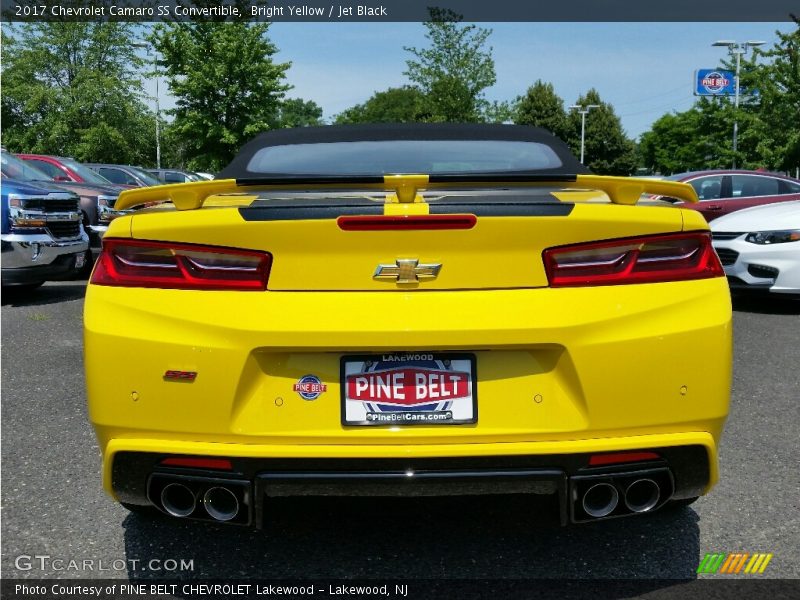 Bright Yellow / Jet Black 2017 Chevrolet Camaro SS Convertible