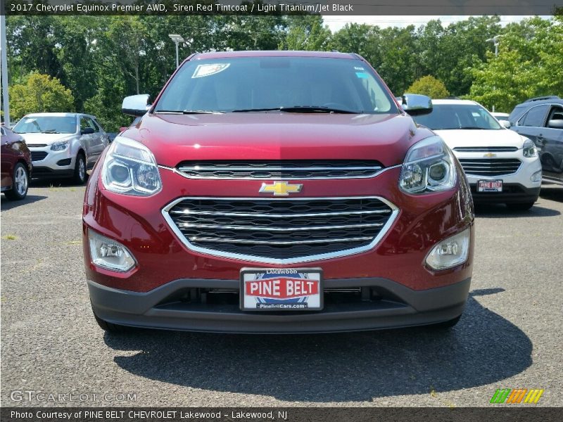 Siren Red Tintcoat / Light Titanium/Jet Black 2017 Chevrolet Equinox Premier AWD