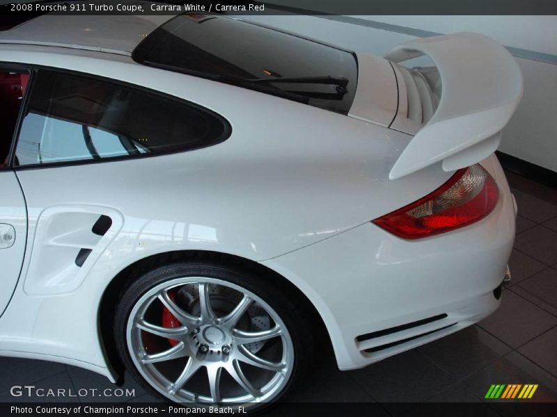 Carrara White / Carrera Red 2008 Porsche 911 Turbo Coupe