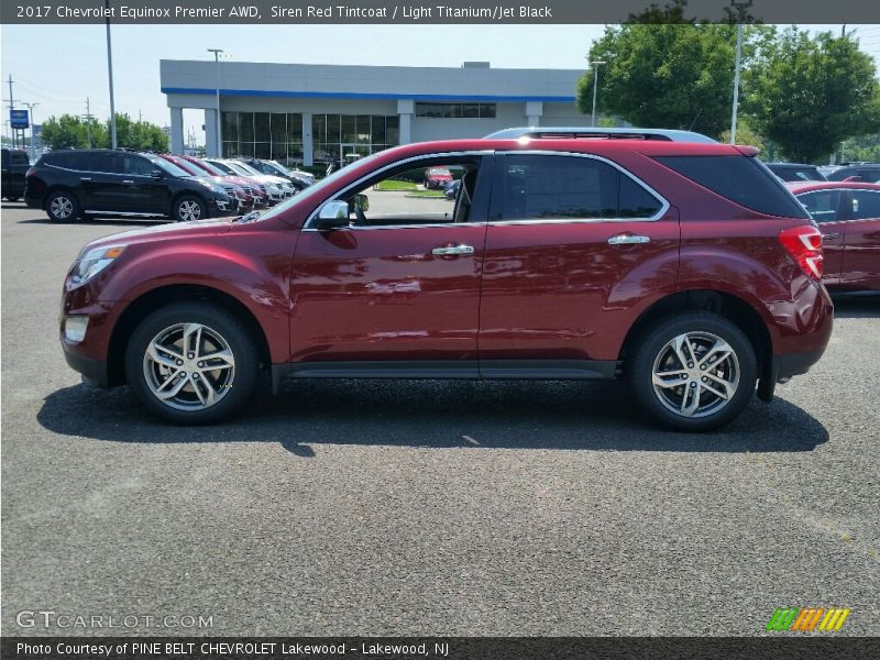 Siren Red Tintcoat / Light Titanium/Jet Black 2017 Chevrolet Equinox Premier AWD