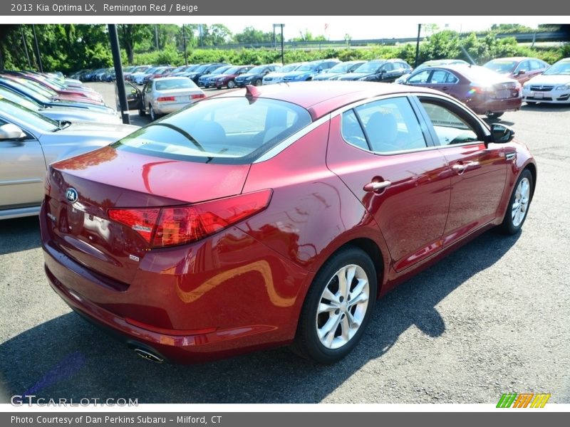 Remington Red / Beige 2013 Kia Optima LX