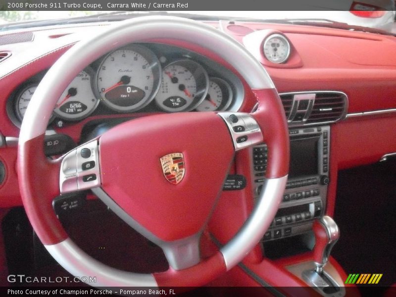 Carrara White / Carrera Red 2008 Porsche 911 Turbo Coupe