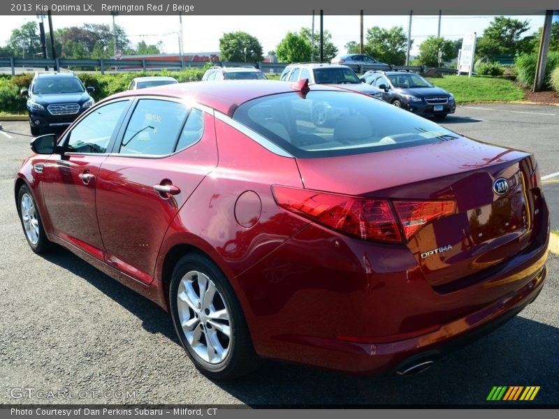Remington Red / Beige 2013 Kia Optima LX