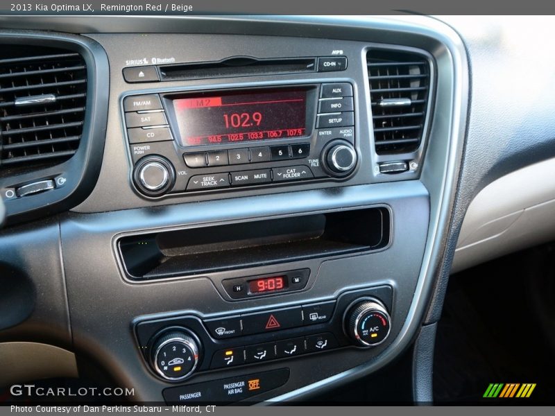 Remington Red / Beige 2013 Kia Optima LX
