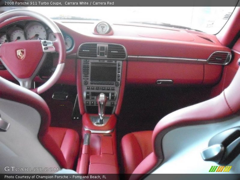 Carrara White / Carrera Red 2008 Porsche 911 Turbo Coupe