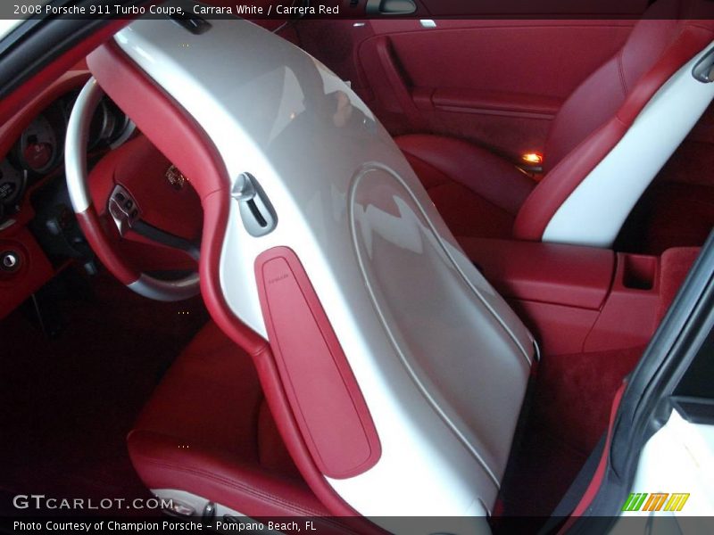 Carrara White / Carrera Red 2008 Porsche 911 Turbo Coupe