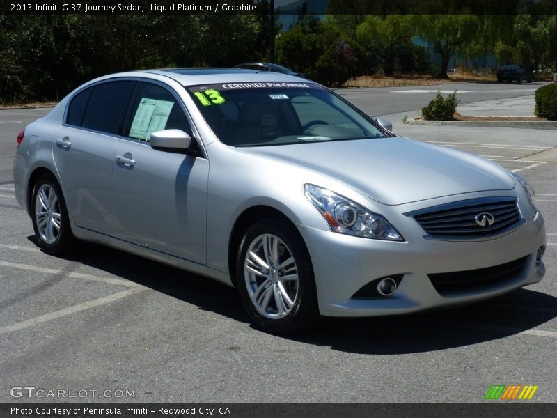Liquid Platinum / Graphite 2013 Infiniti G 37 Journey Sedan