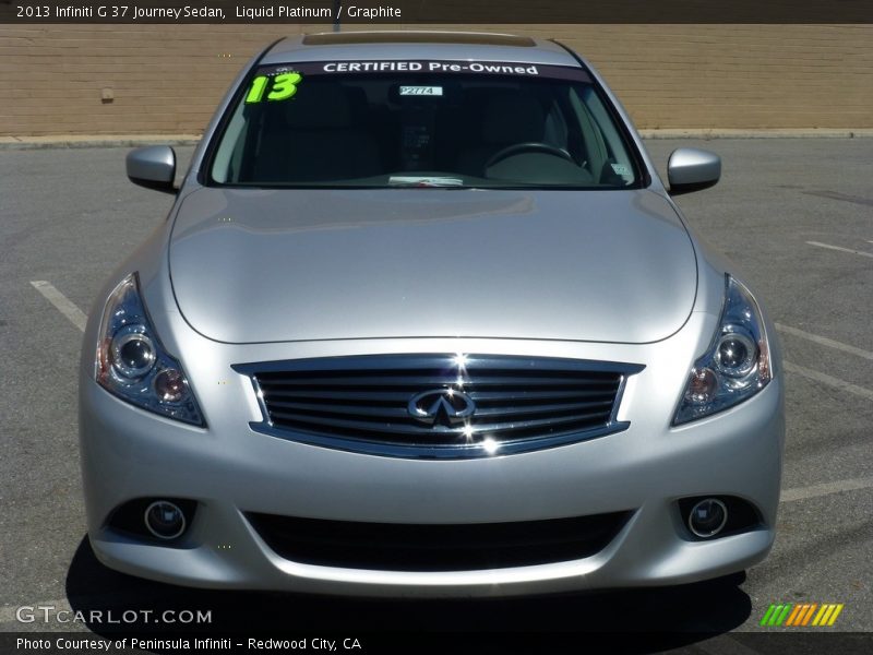 Liquid Platinum / Graphite 2013 Infiniti G 37 Journey Sedan