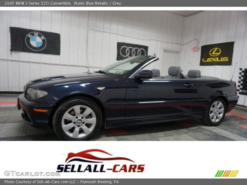 Mystic Blue Metallic / Grey 2005 BMW 3 Series 325i Convertible