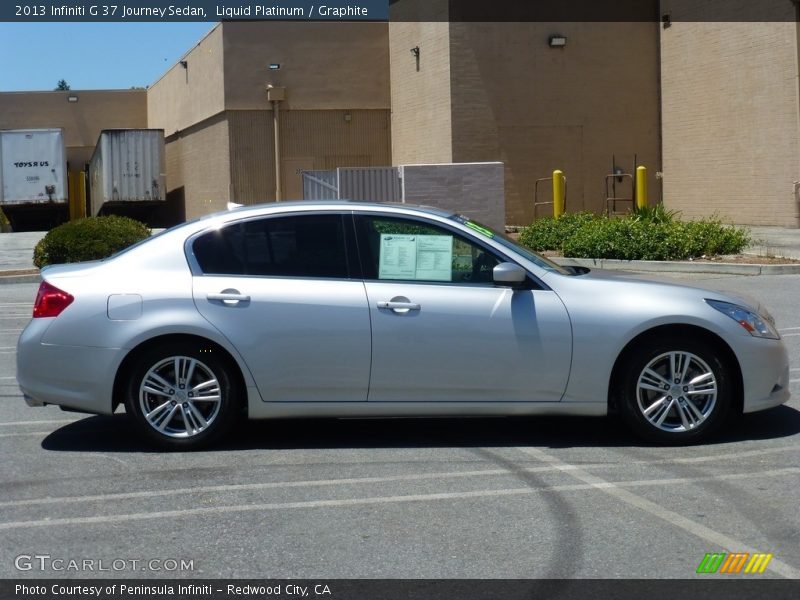 Liquid Platinum / Graphite 2013 Infiniti G 37 Journey Sedan
