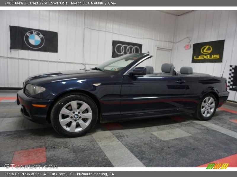 Mystic Blue Metallic / Grey 2005 BMW 3 Series 325i Convertible