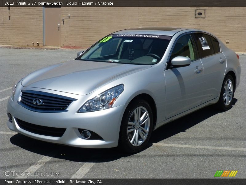 Liquid Platinum / Graphite 2013 Infiniti G 37 Journey Sedan