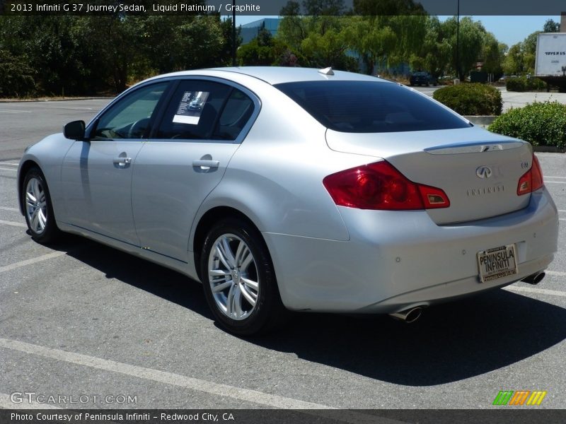 Liquid Platinum / Graphite 2013 Infiniti G 37 Journey Sedan