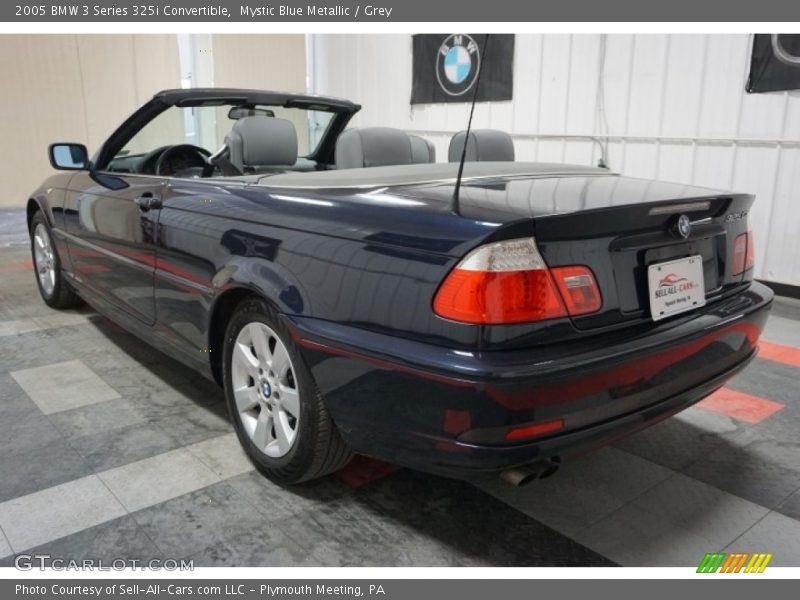 Mystic Blue Metallic / Grey 2005 BMW 3 Series 325i Convertible