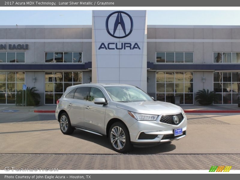 Lunar Silver Metallic / Graystone 2017 Acura MDX Technology