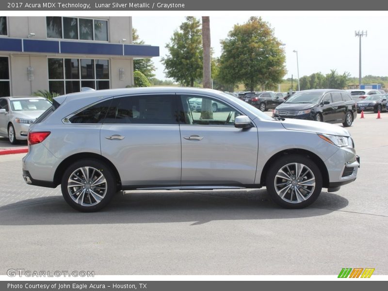 Lunar Silver Metallic / Graystone 2017 Acura MDX Technology