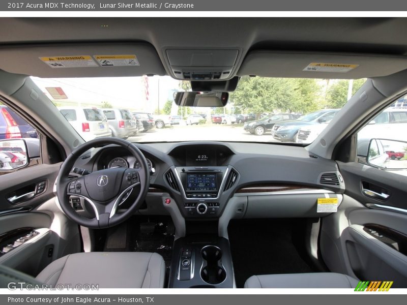 Lunar Silver Metallic / Graystone 2017 Acura MDX Technology