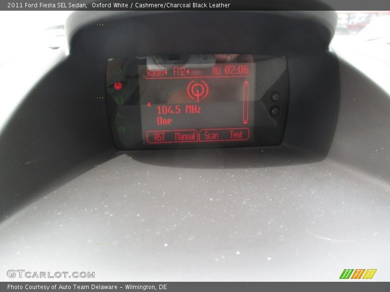 Oxford White / Cashmere/Charcoal Black Leather 2011 Ford Fiesta SEL Sedan