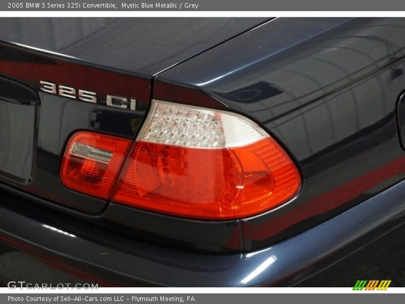 Mystic Blue Metallic / Grey 2005 BMW 3 Series 325i Convertible