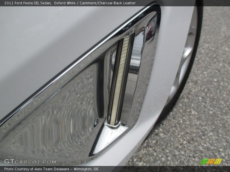 Oxford White / Cashmere/Charcoal Black Leather 2011 Ford Fiesta SEL Sedan