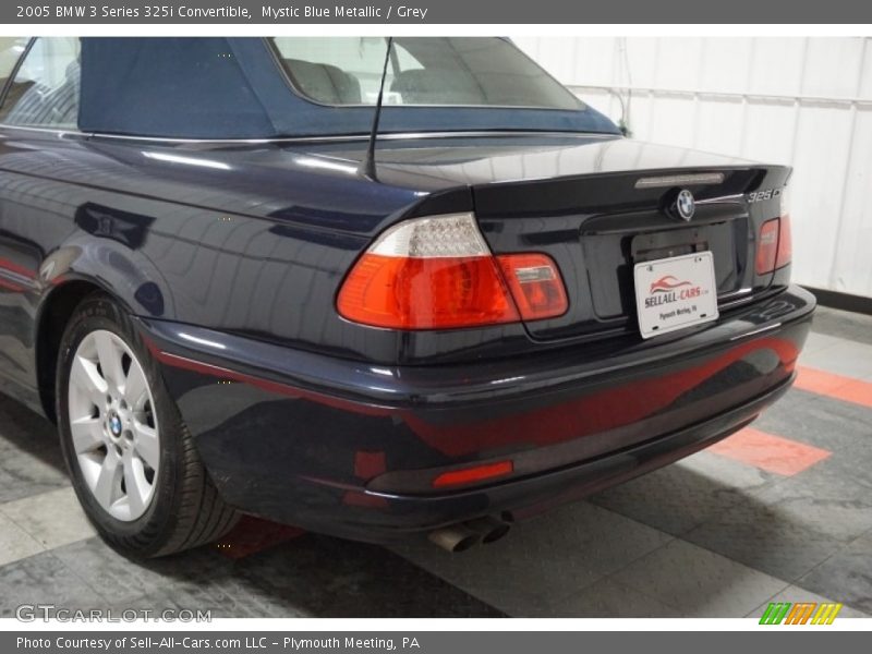 Mystic Blue Metallic / Grey 2005 BMW 3 Series 325i Convertible