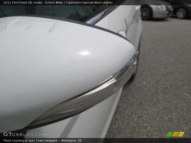 Oxford White / Cashmere/Charcoal Black Leather 2011 Ford Fiesta SEL Sedan