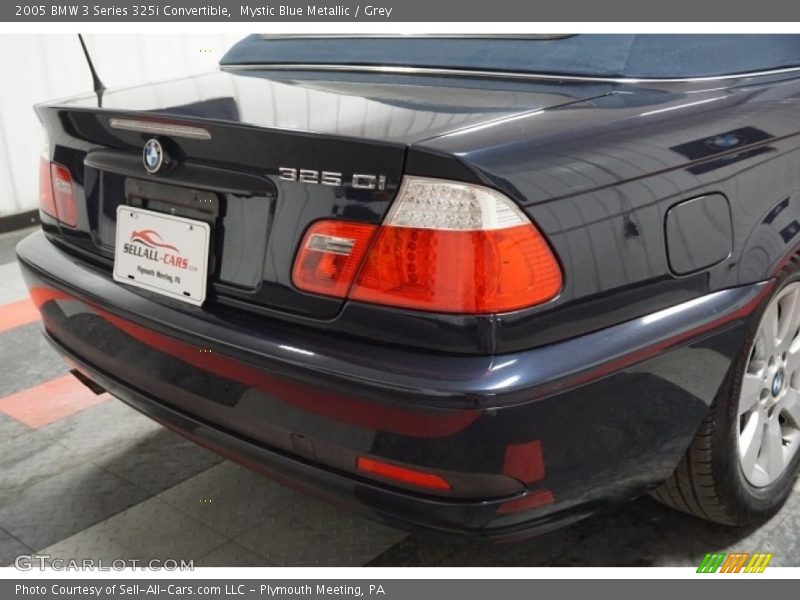 Mystic Blue Metallic / Grey 2005 BMW 3 Series 325i Convertible