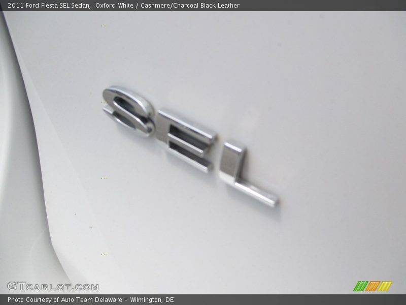 Oxford White / Cashmere/Charcoal Black Leather 2011 Ford Fiesta SEL Sedan