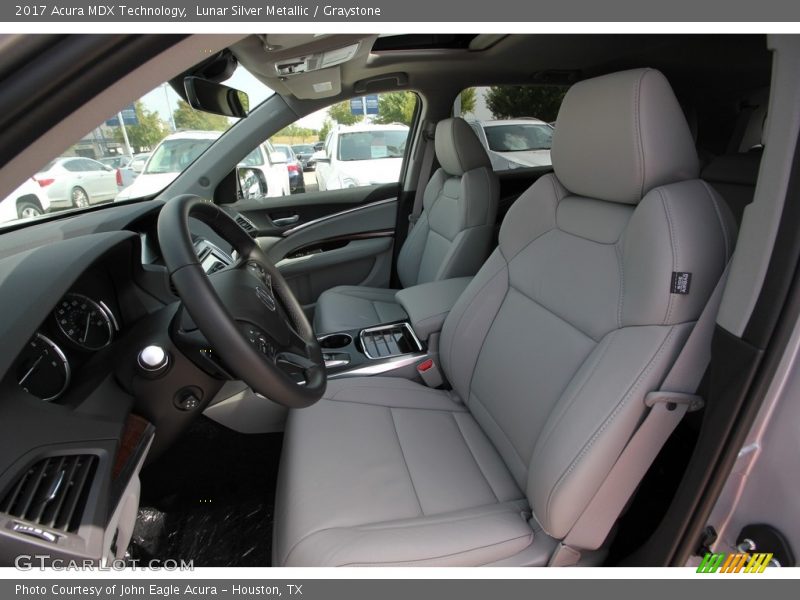 Lunar Silver Metallic / Graystone 2017 Acura MDX Technology