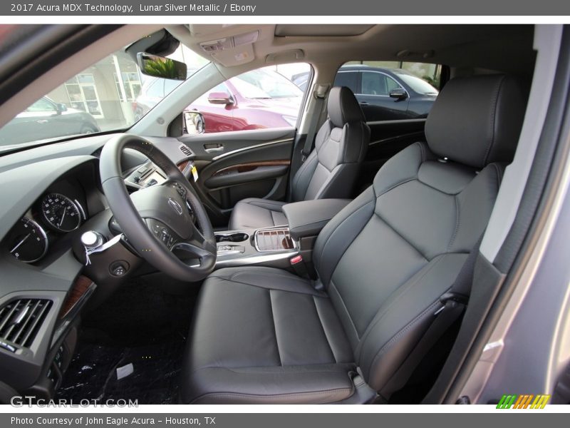 Front Seat of 2017 MDX Technology