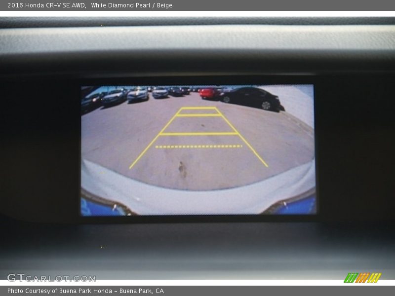 White Diamond Pearl / Beige 2016 Honda CR-V SE AWD