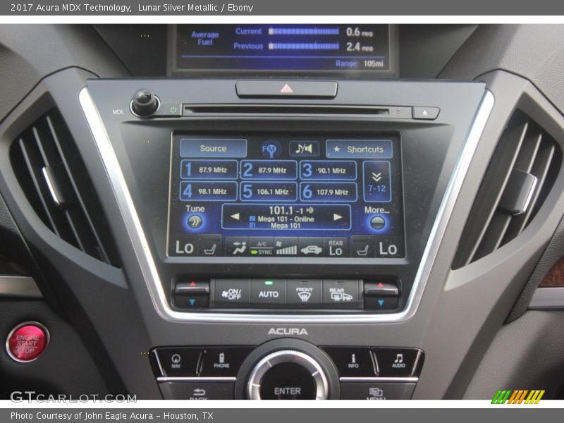 Lunar Silver Metallic / Ebony 2017 Acura MDX Technology