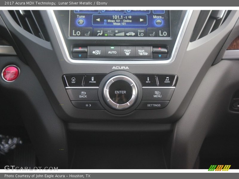 Lunar Silver Metallic / Ebony 2017 Acura MDX Technology